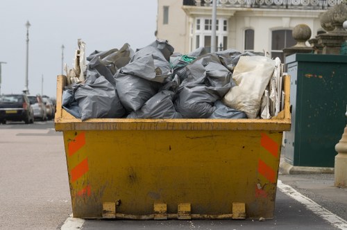 Efficient waste disposal process in Brixton construction site