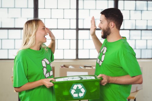 Recycling process in commercial waste removal in Brixton
